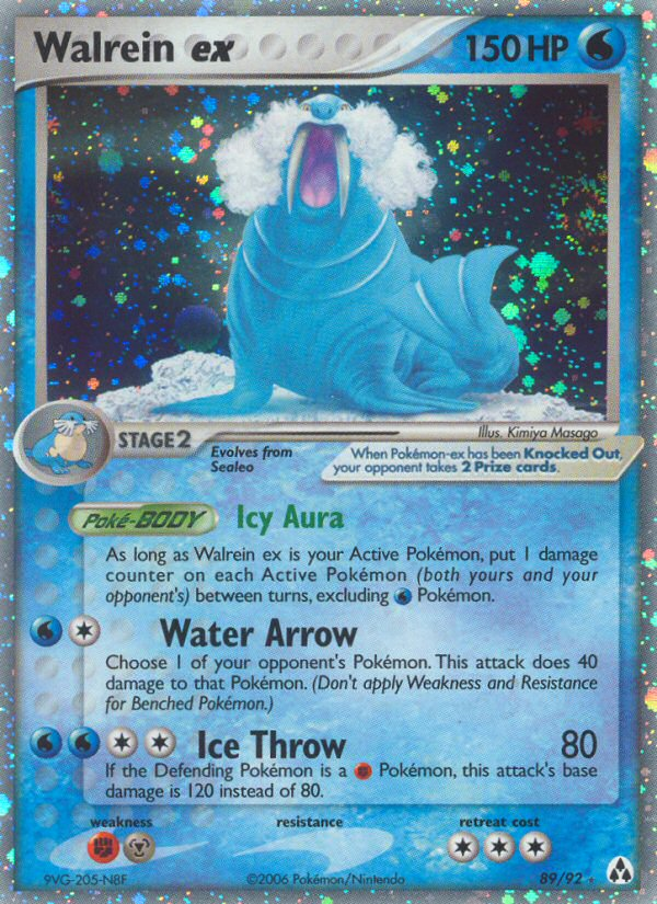 Walrein ex (89/92) [EX: Legend Maker] | Local Legends