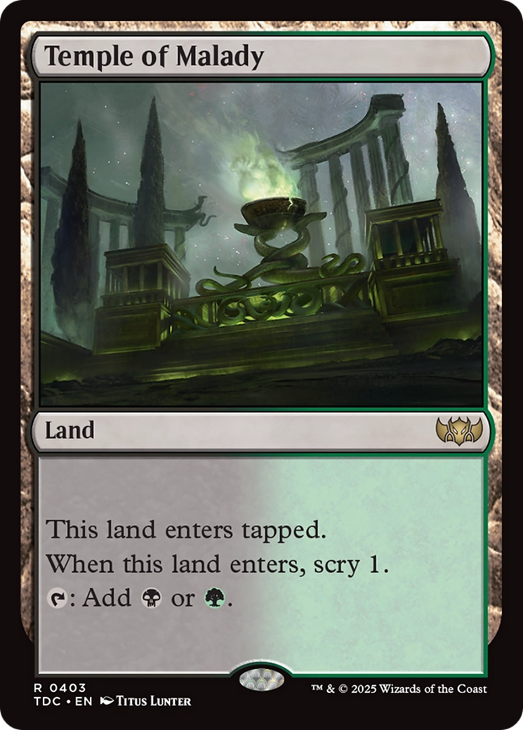 Temple of Malady [Tarkir: Dragonstorm Commander] | Local Legends