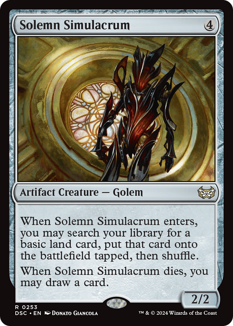 Solemn Simulacrum [Duskmourn: House of Horror Commander] | Local Legends