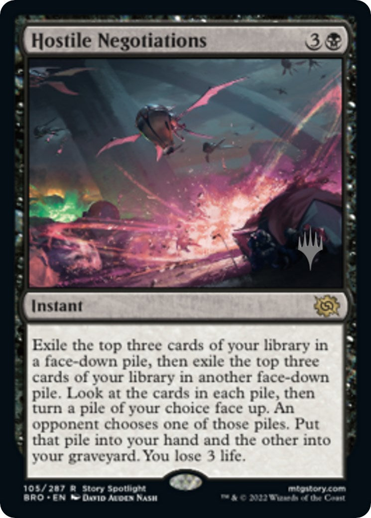 Hostile Negotiations (Promo Pack) [The Brothers' War Promos] | Local Legends