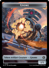 Mercenary // Gnome Double-Sided Token [Outlaws of Thunder Junction Tokens] | Local Legends
