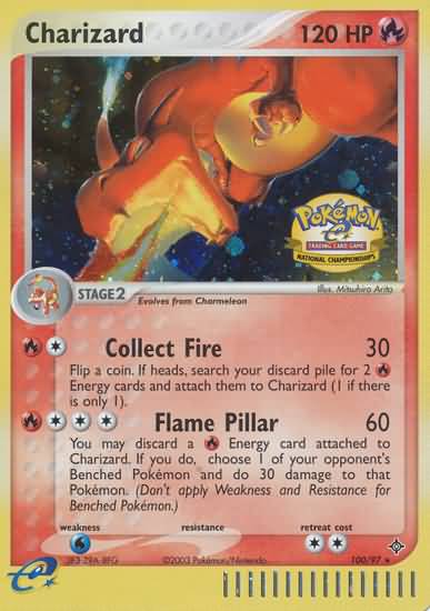 Charizard (100/97) (National Championship 2004) [League & Championship Cards] | Golgari Games