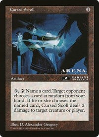 Cursed Scroll (Oversized) [Oversize Cards] | Local Legends