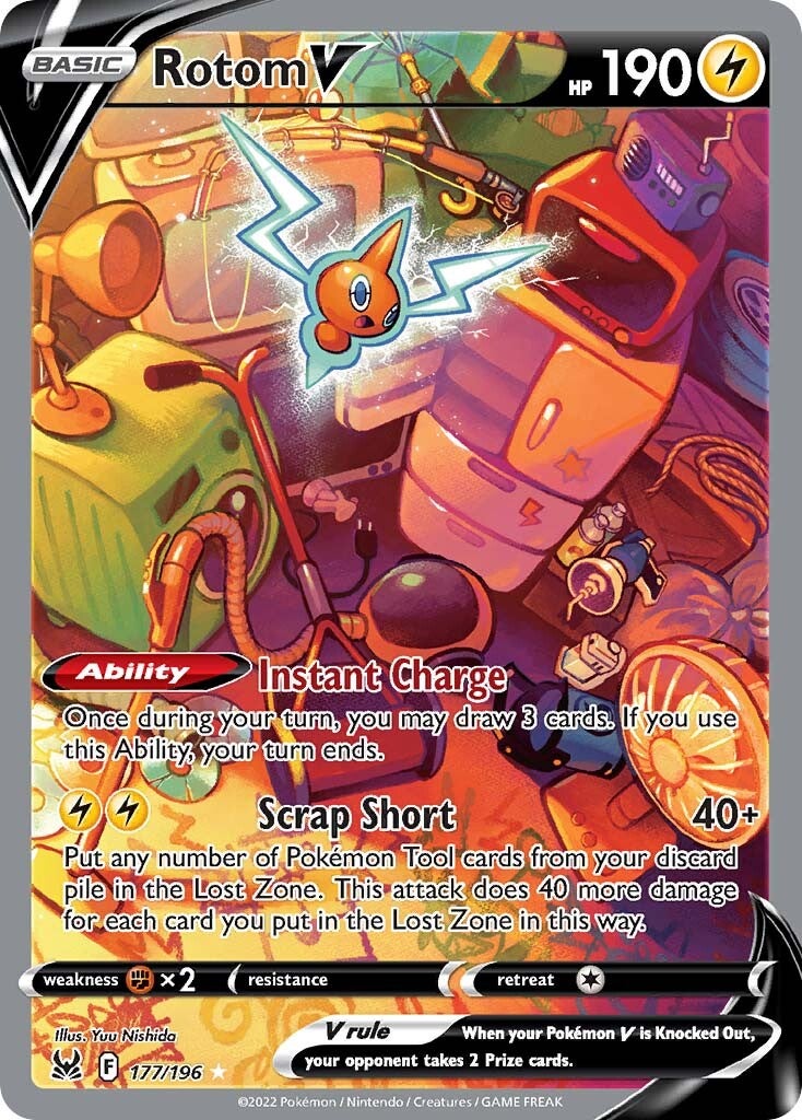 Rotom V (177/196) [Sword & Shield: Lost Origin] | Golgari Games