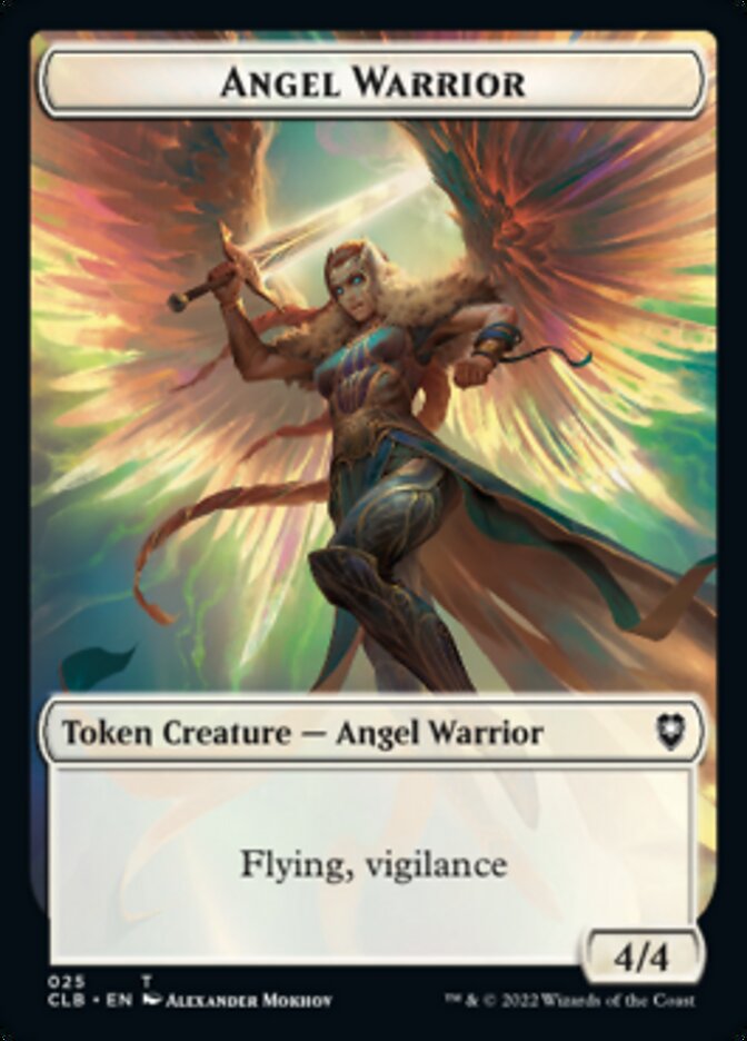 Kor Warrior // Angel Warrior Double-Sided Token [Commander Legends: Battle for Baldur's Gate Tokens] | Local Legends