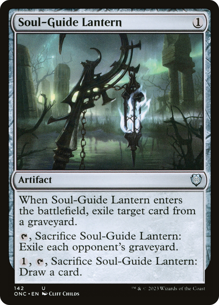 Soul-Guide Lantern [Phyrexia: All Will Be One Commander] | Golgari Games