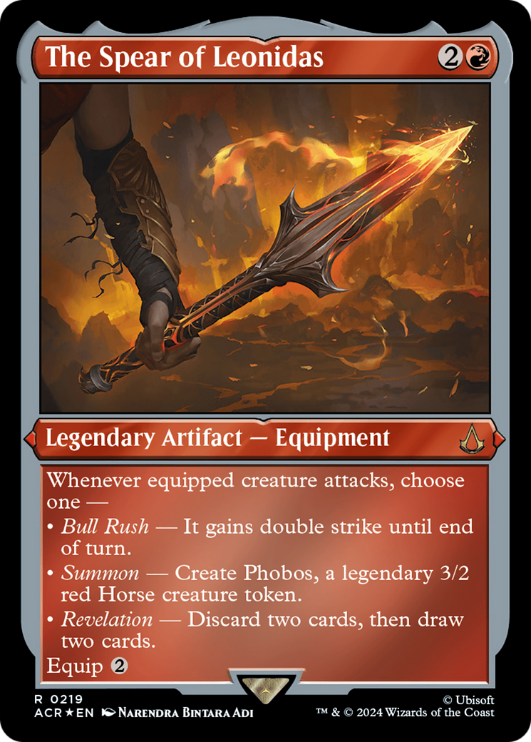 The Spear of Leonidas (Foil Etched) [Assassin's Creed] | Local Legends
