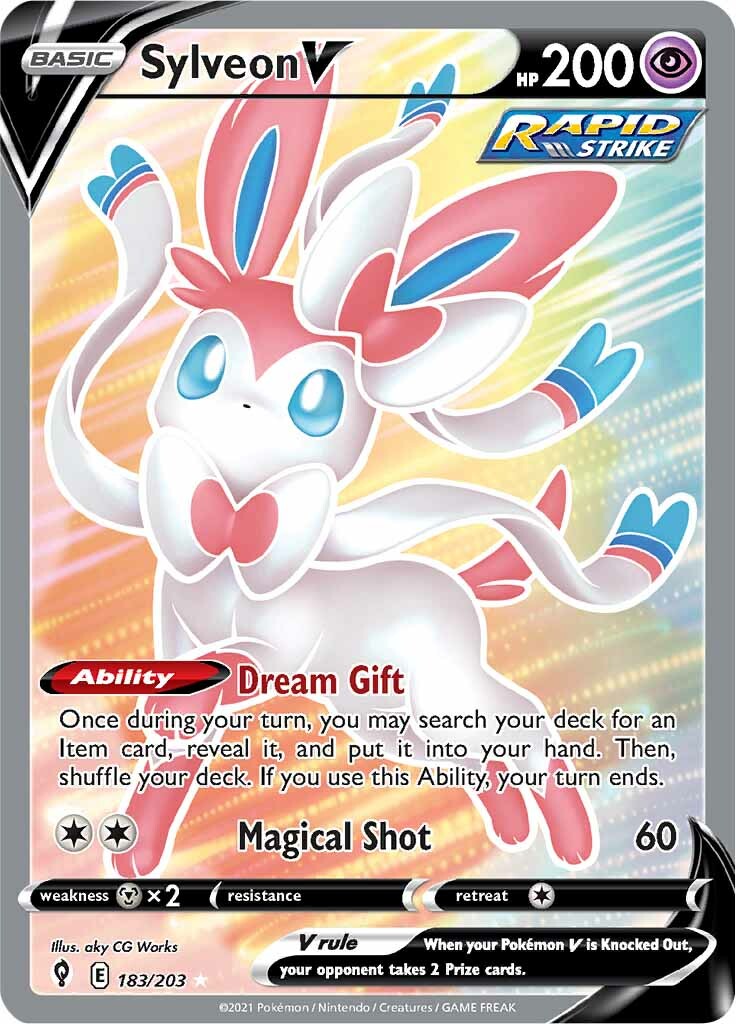 Sylveon V (183/203) [Sword & Shield: Evolving Skies] | Golgari Games