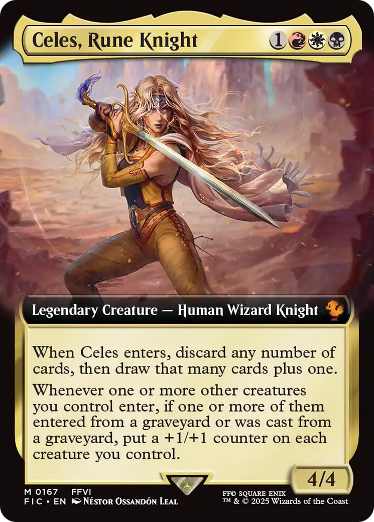 Celes, Rune Knight (Extended Art) [FINAL FANTASY Commander] | Local Legends
