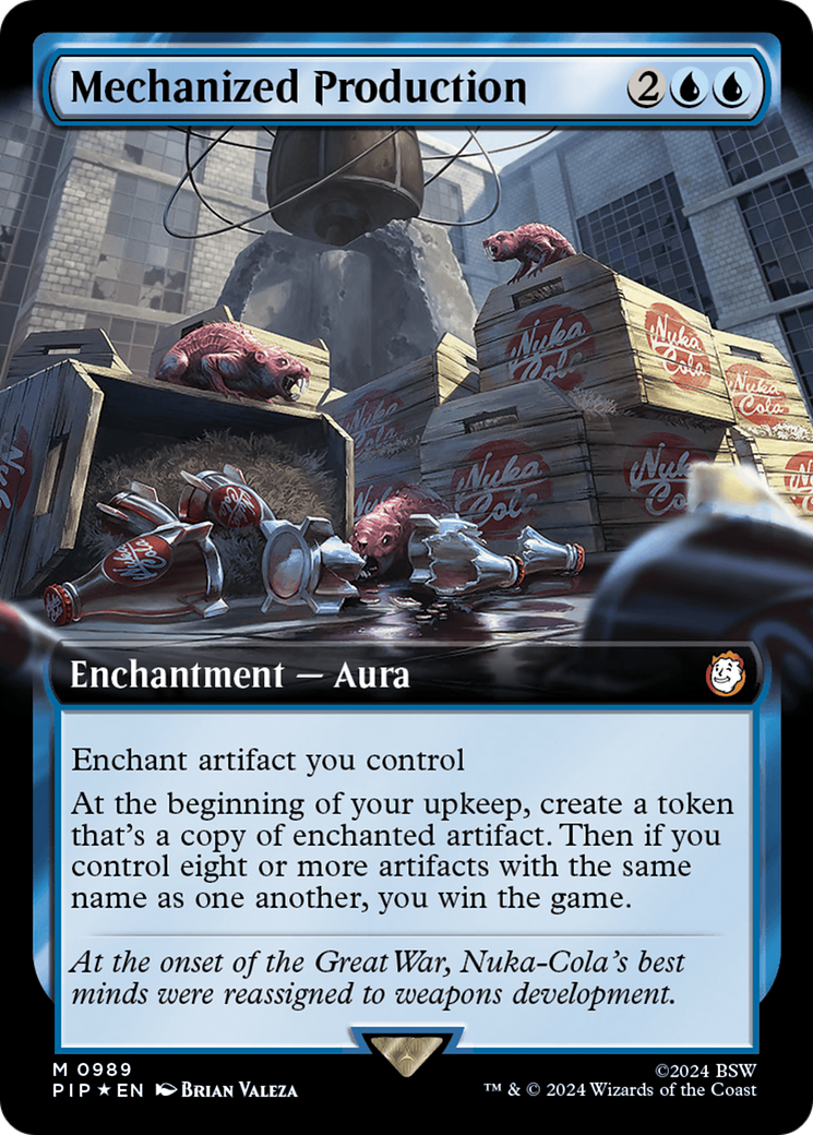 Mechanized Production (Extended Art) (Surge Foil) [Fallout] | Local Legends