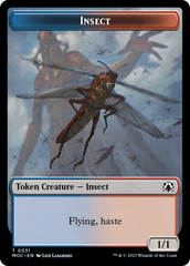 Soldier // Insect Double-Sided Token [March of the Machine Commander Tokens] | Local Legends