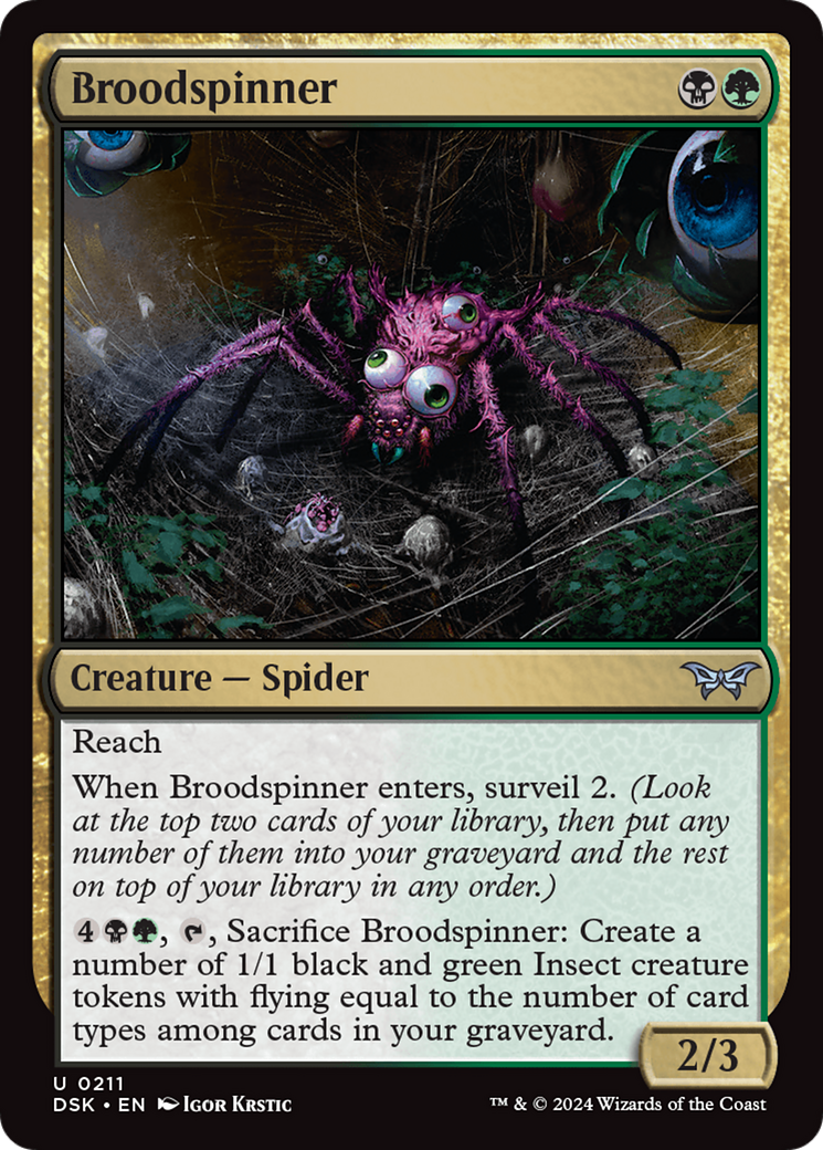 Broodspinner [Duskmourn: House of Horror] | Golgari Games