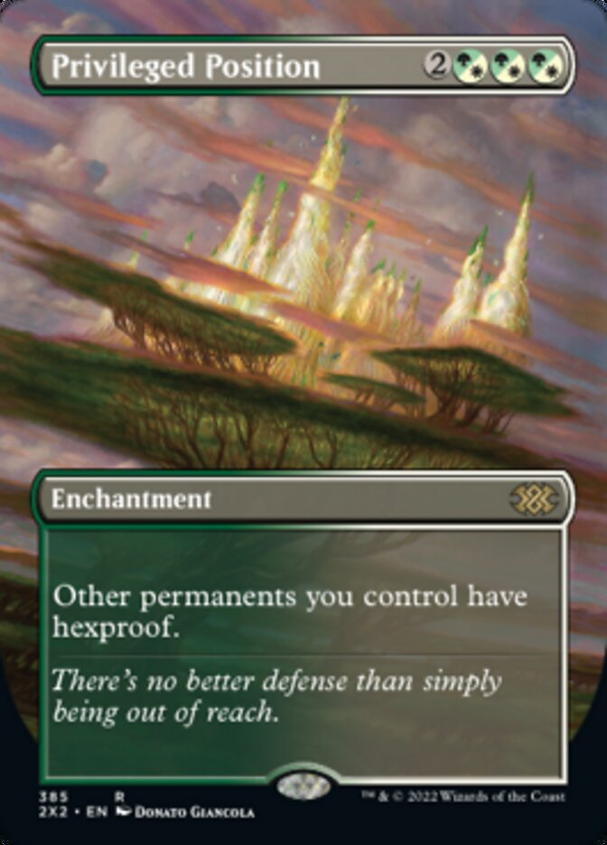 Privileged Position (Borderless Alternate Art) [Double Masters 2022] | Local Legends