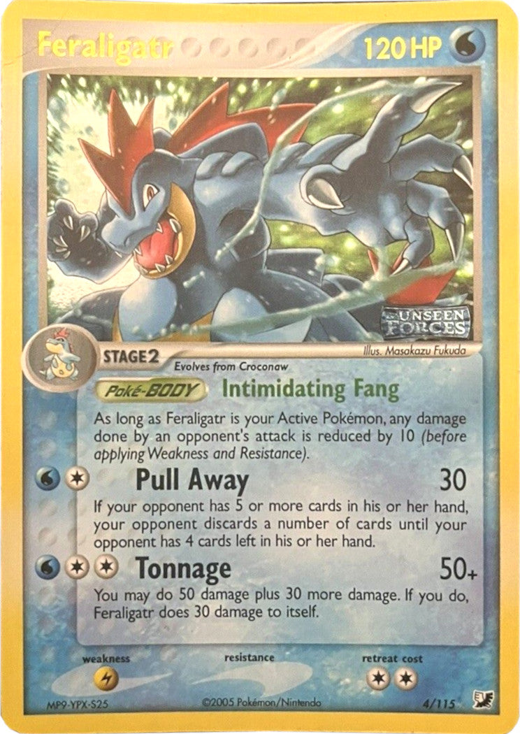 Feraligatr (4/115) (Stamped) [EX: Unseen Forces] | Local Legends