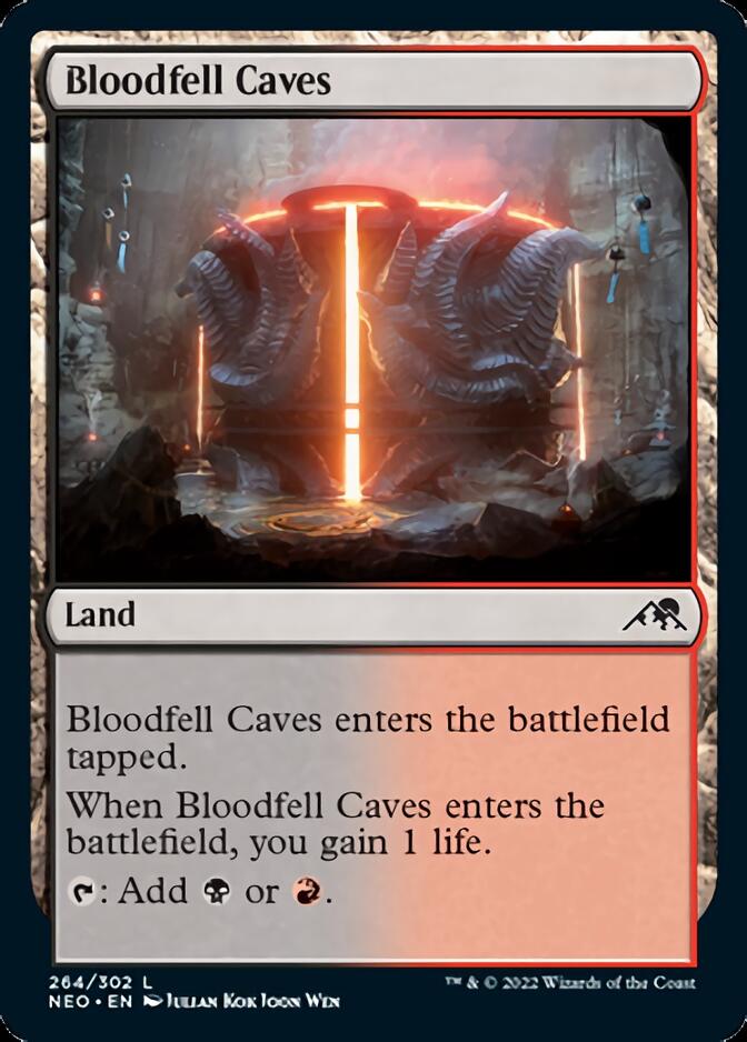 Bloodfell Caves [Kamigawa: Neon Dynasty] | Golgari Games