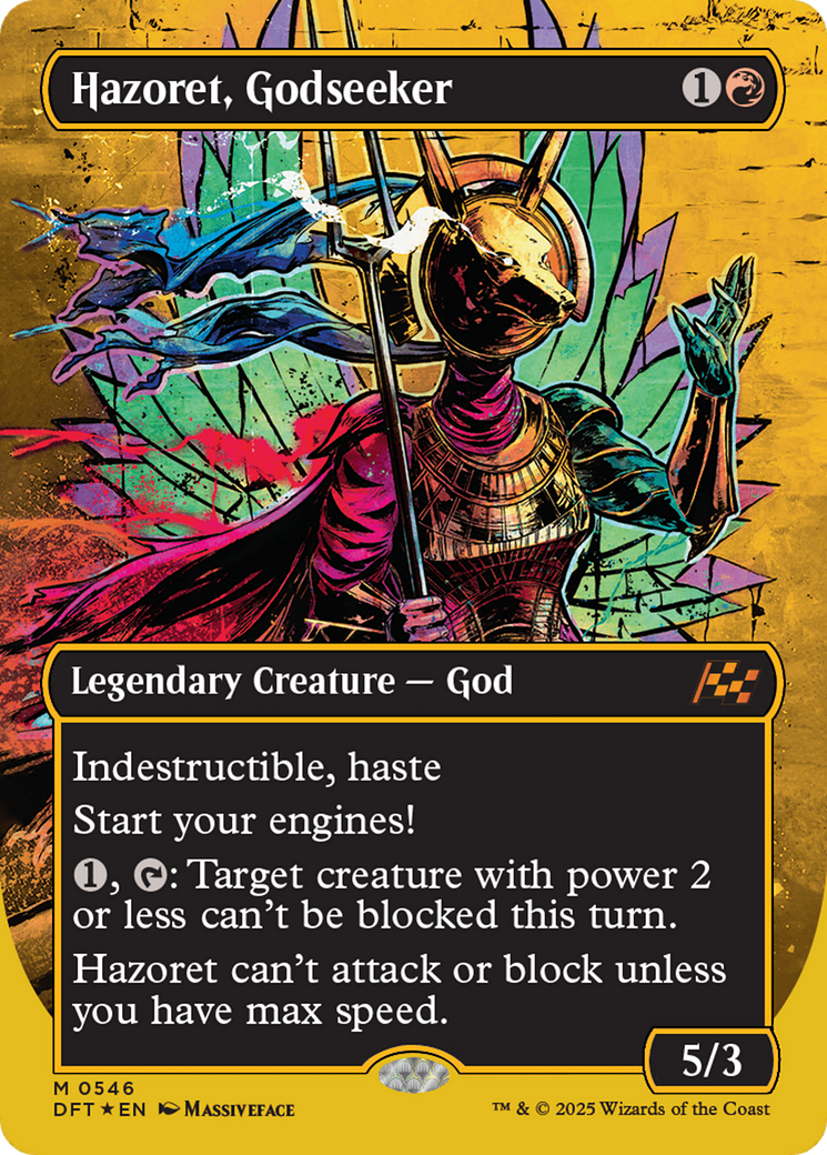 Hazoret, Godseeker (Borderless) (First-Place Foil) [Aetherdrift] | Local Legends