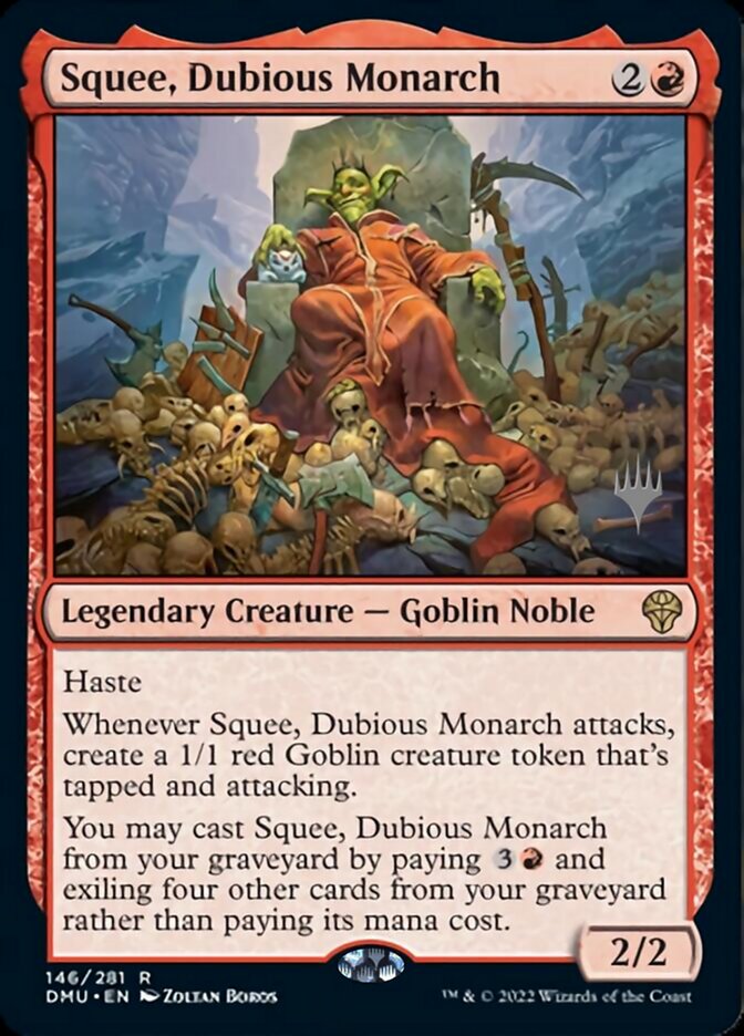 Squee, Dubious Monarch (Promo Pack) [Dominaria United Promos] | Golgari Games