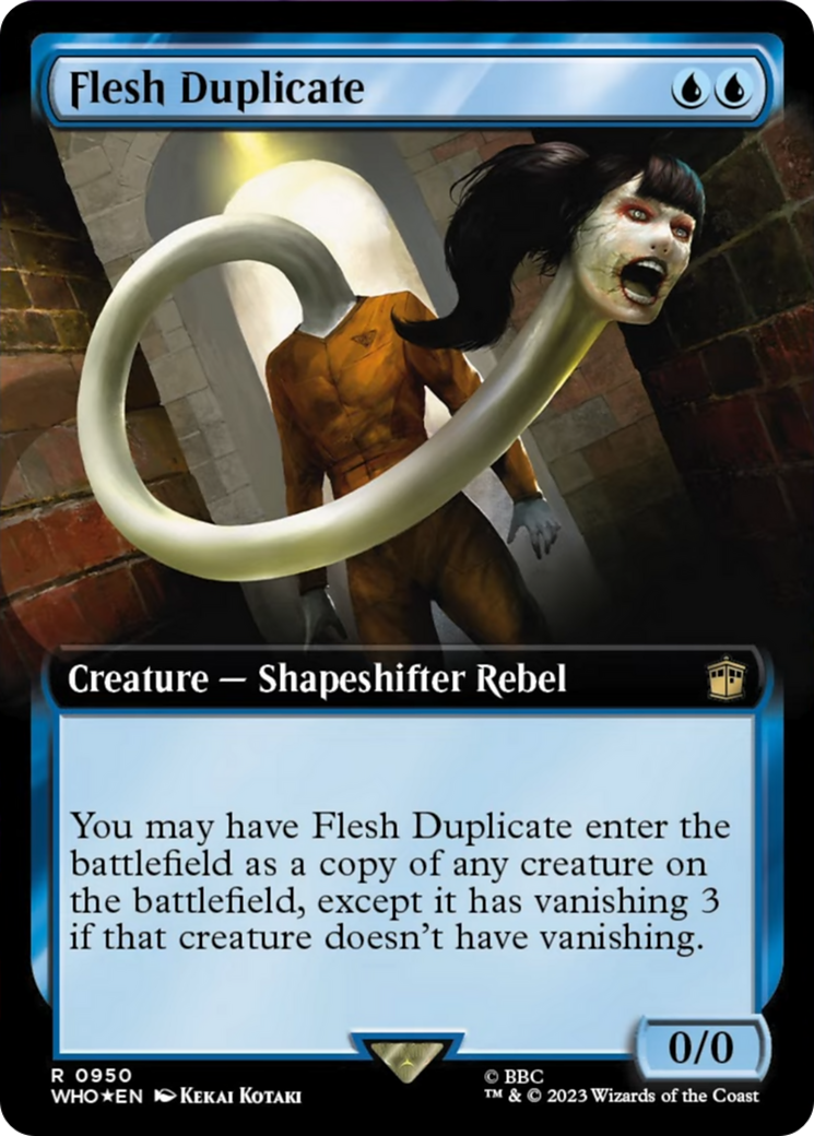 Flesh Duplicate (Extended Art) (Surge Foil) [Doctor Who] | Local Legends