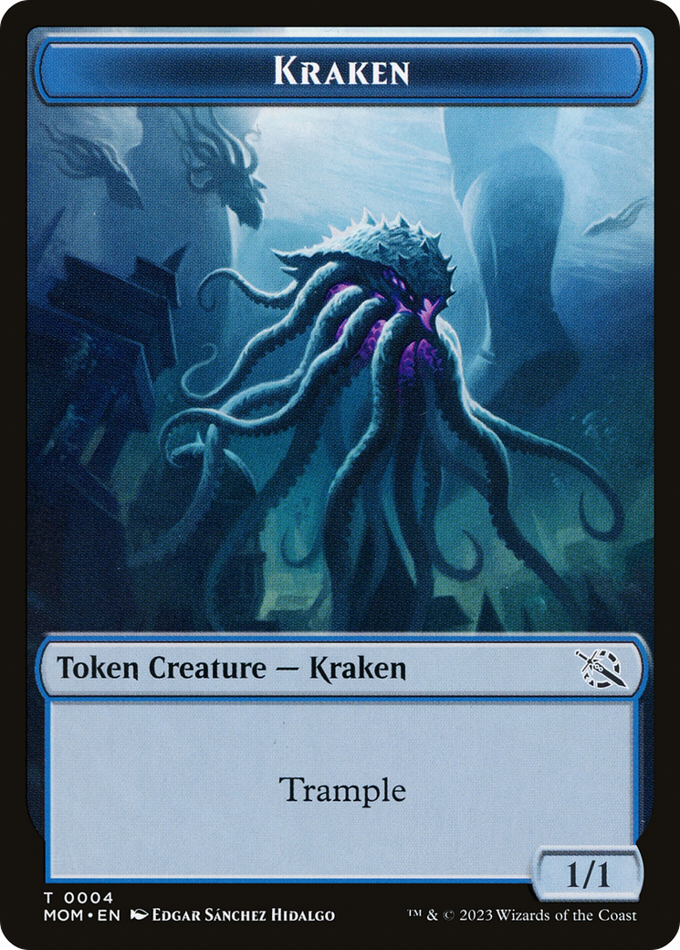 Soldier // Kraken Double-Sided Token [March of the Machine Tokens] | Golgari Games