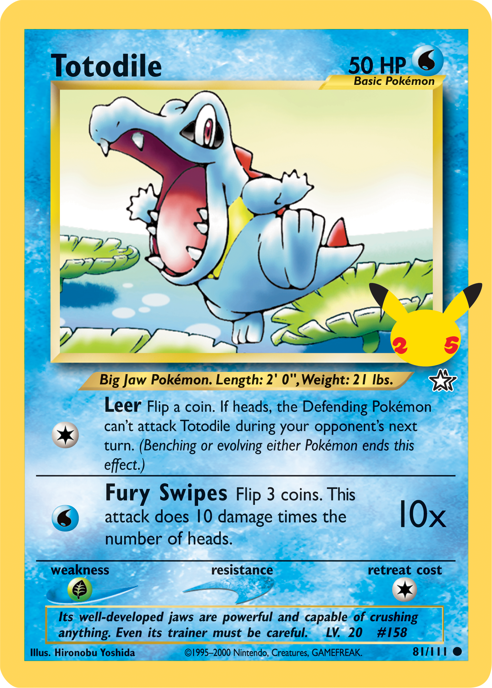 Totodile (81/111) (Jumbo Card) [First Partner Pack] | Golgari Games