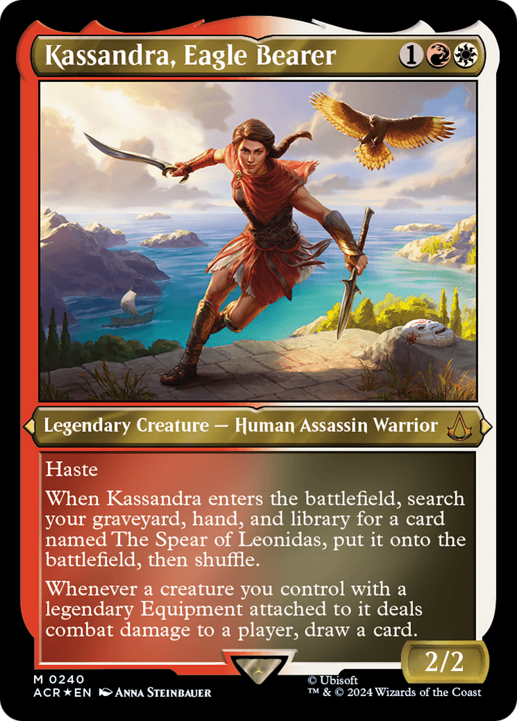 Kassandra, Eagle Bearer (Foil Etched) [Assassin's Creed] | Golgari Games