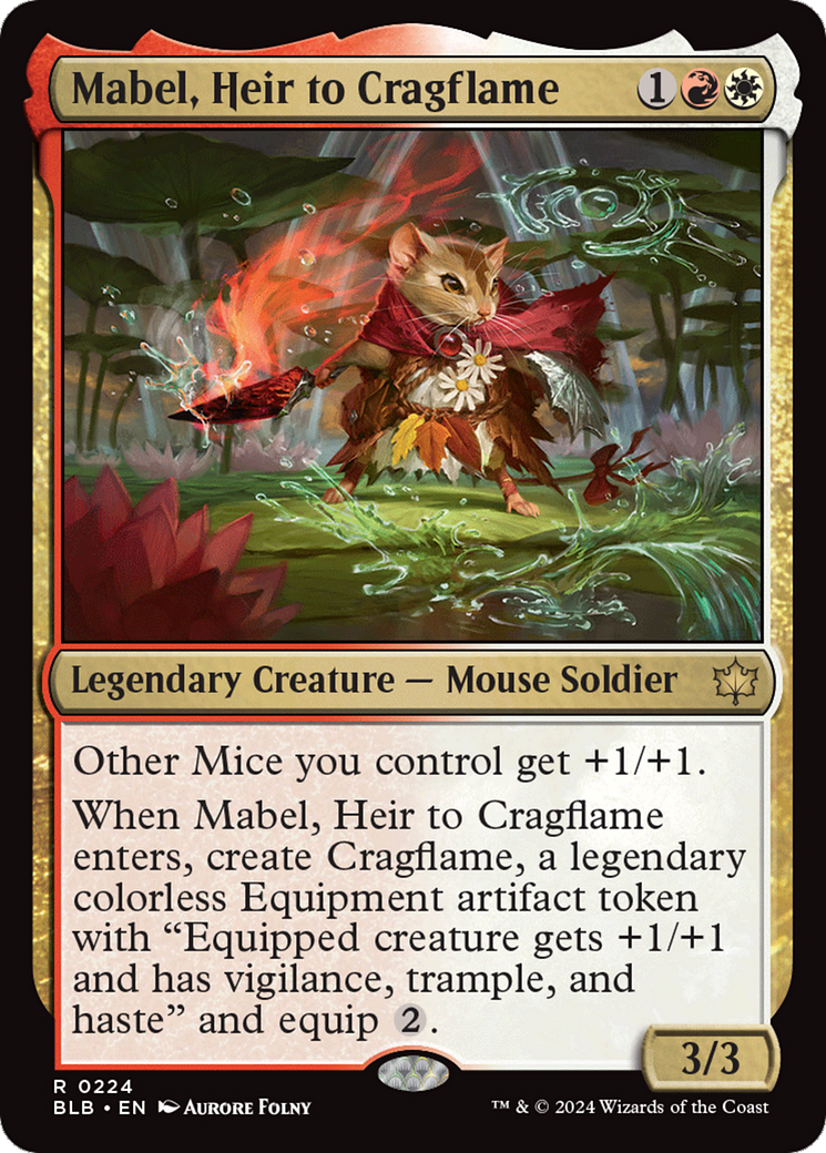 Mabel, Heir to Cragflame [Bloomburrow] | Golgari Games