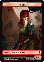 Soldier // Rebel Double-Sided Token [FINAL FANTASY Commander Tokens] | Local Legends