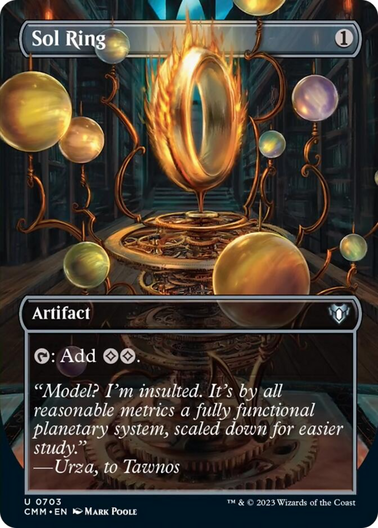 Sol Ring (Borderless Alternate Art) [Commander Masters] | Local Legends
