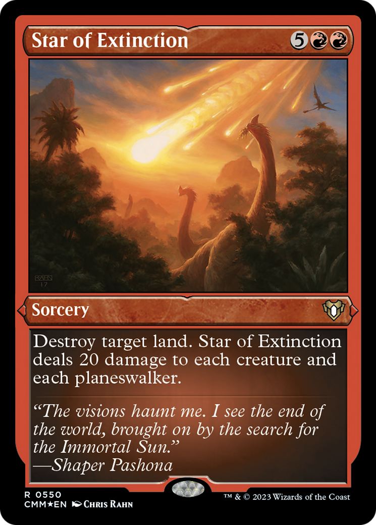 Star of Extinction (Foil Etched) [Commander Masters] | Local Legends