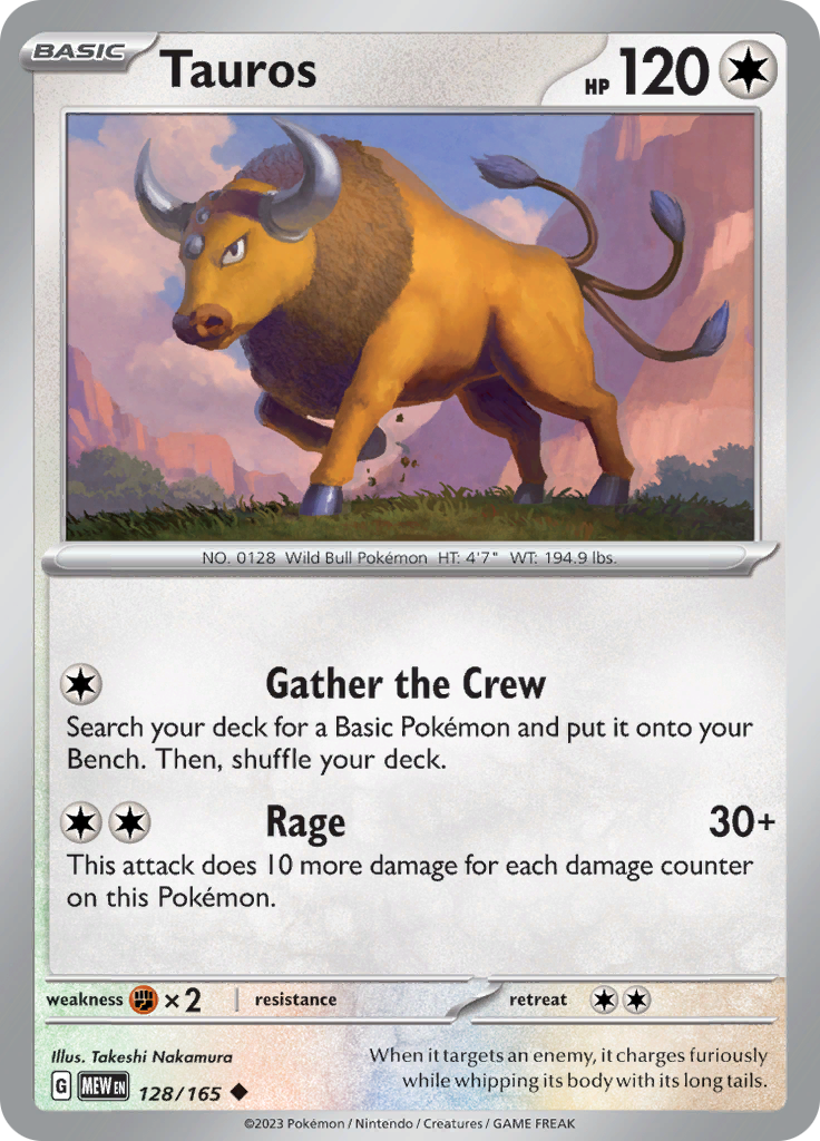 Tauros (128/165) [Scarlet & Violet: 151] | Golgari Games