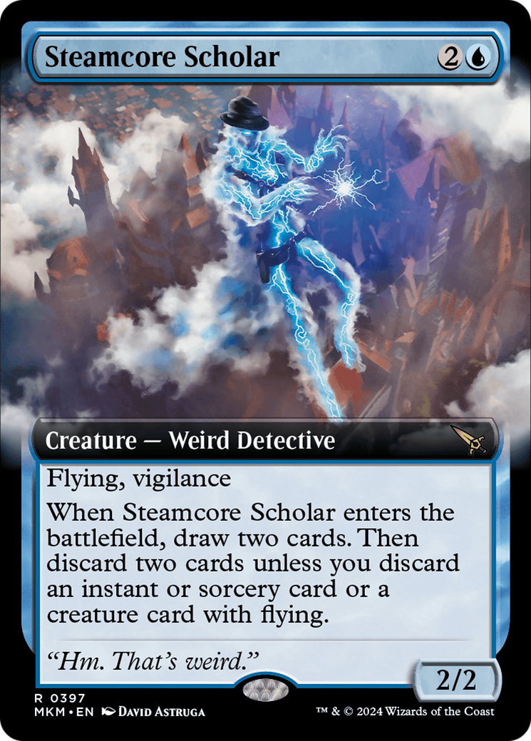 Steamcore Scholar (Extended Art) [Murders at Karlov Manor] | Golgari Games