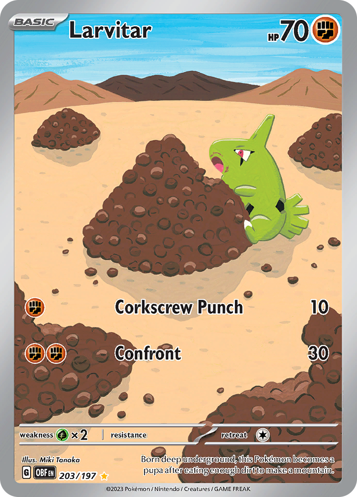 Larvitar (203/197) [Scarlet & Violet: Obsidian Flames] | Local Legends