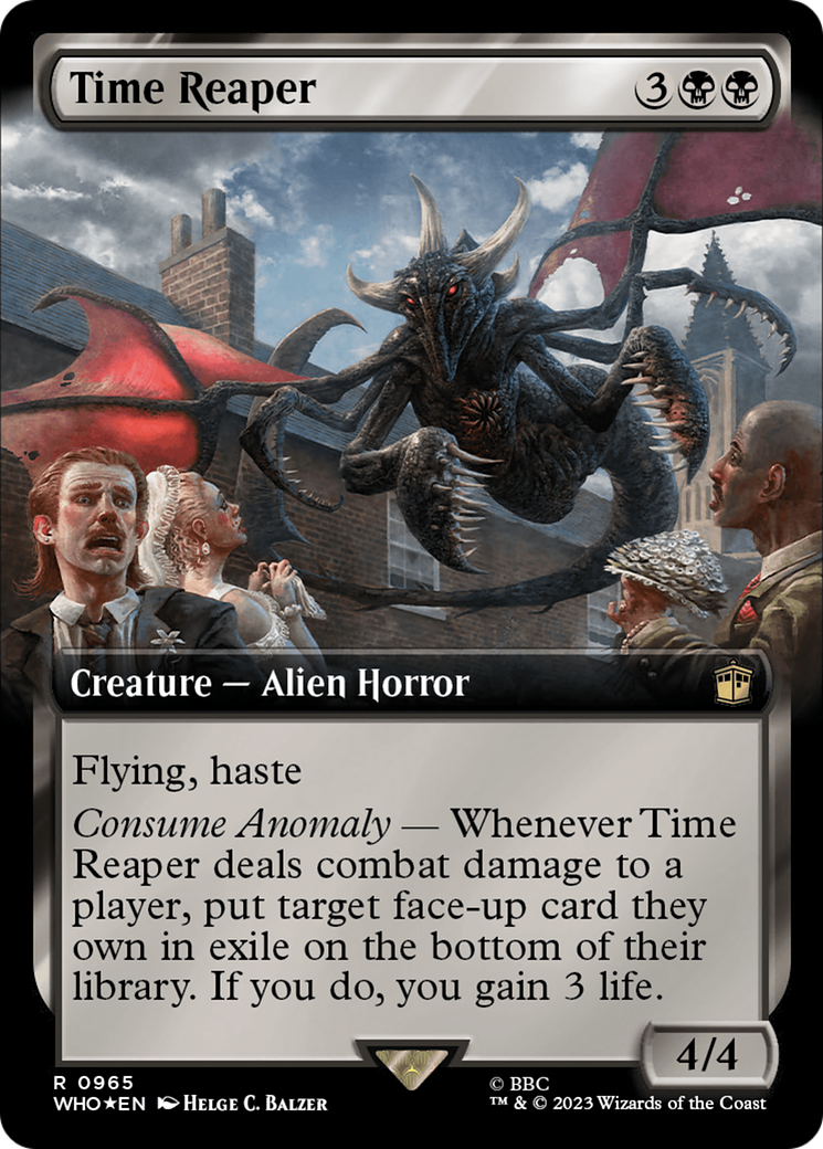 Time Reaper (Extended Art) (Surge Foil) [Doctor Who] | Golgari Games