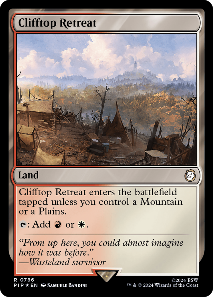 Clifftop Retreat (Surge Foil) [Fallout] | Local Legends