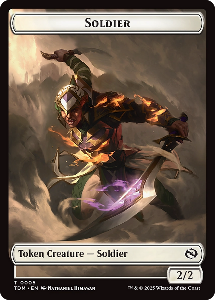 Solider (0004) // Solider (0005) Double-Sided Token [Tarkir: Dragonstorm Tokens] | Local Legends
