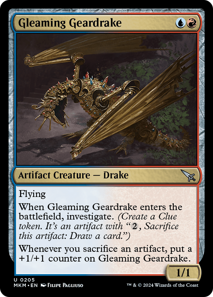 Gleaming Geardrake [Murders at Karlov Manor] | Local Legends