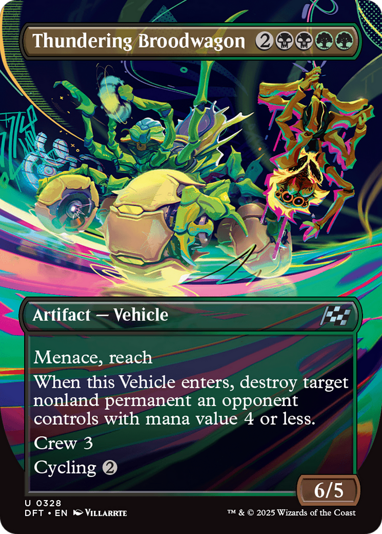 Thundering Broodwagon (Borderless) [Aetherdrift] | Local Legends
