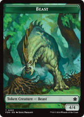 Dog // Beast (0033) Double-Sided Token [Foundations Tokens] | Local Legends