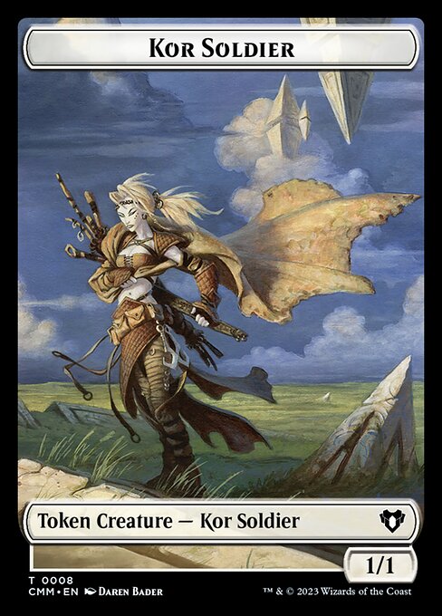 Thopter // Kor Soldier Double-Sided Token [Commander Masters Tokens] | Local Legends
