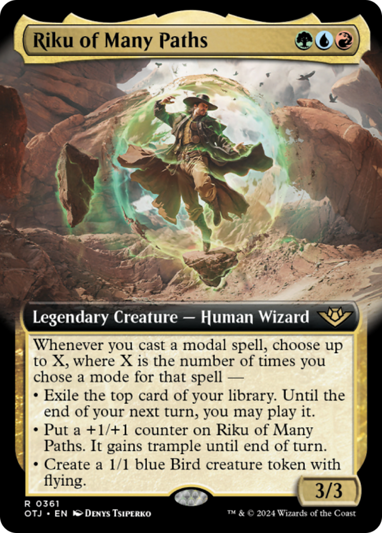 Riku of Many Paths (Extended Art) [Outlaws of Thunder Junction] | Golgari Games