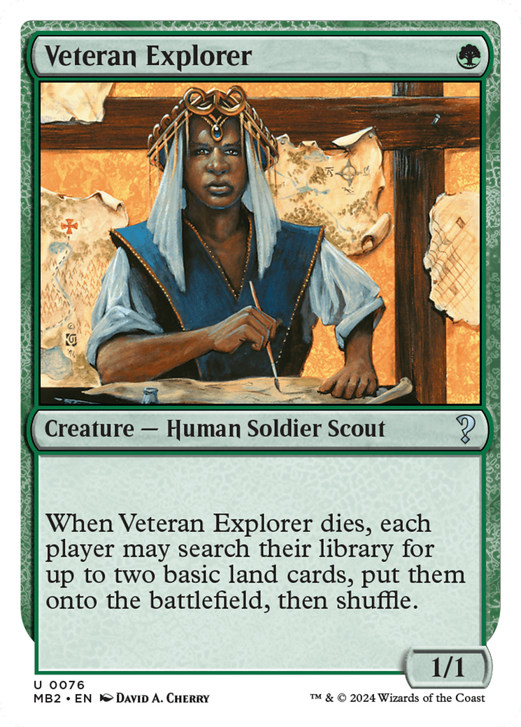 Veteran Explorer (White Border) [Mystery Booster 2] | Local Legends