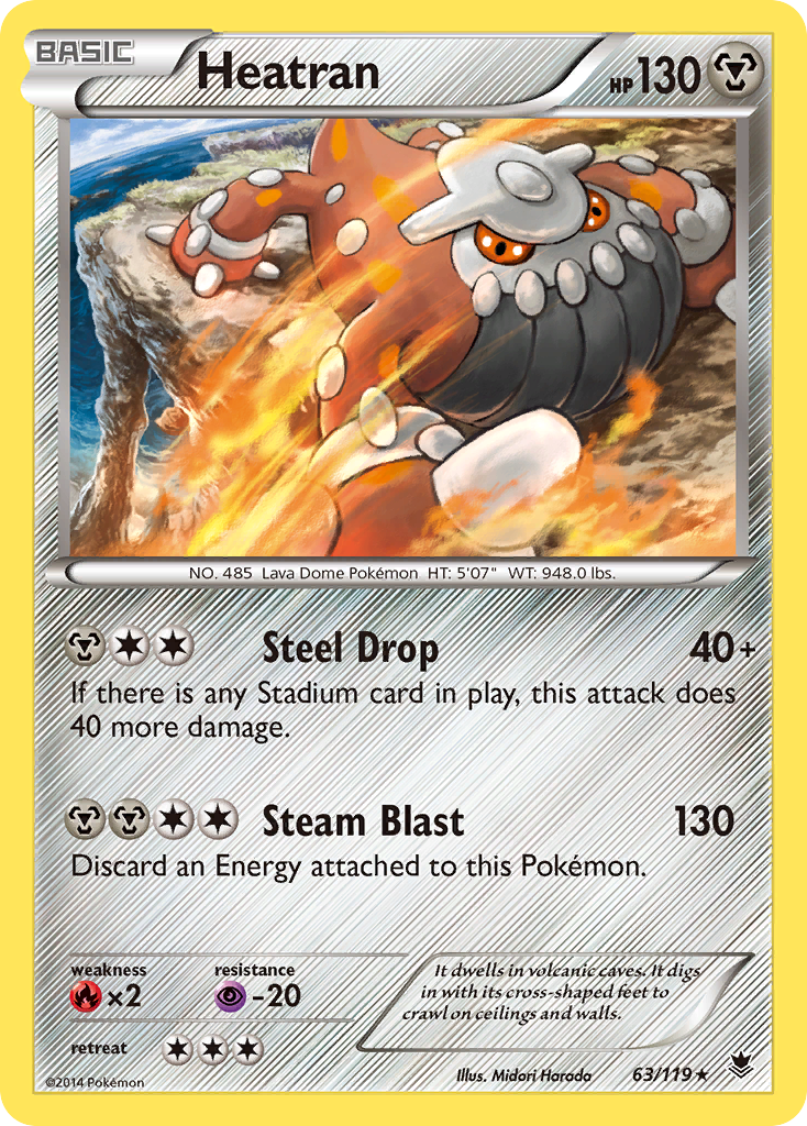 Heatran (63/119) [XY: Phantom Forces] | Local Legends