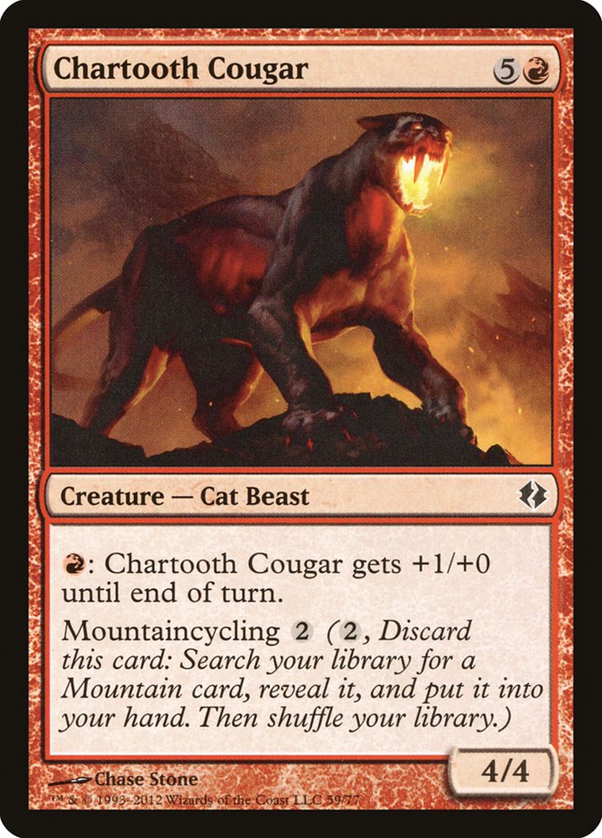 Chartooth Cougar [Duel Decks: Venser vs. Koth] | Local Legends