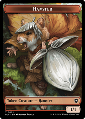 Hamster // Saproling Double-Sided Token [Bloomburrow Commander Tokens] | Golgari Games