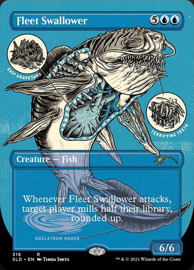 Fleet Swallower (Borderless Foil Etched) [Secret Lair Drop Series] | Local Legends