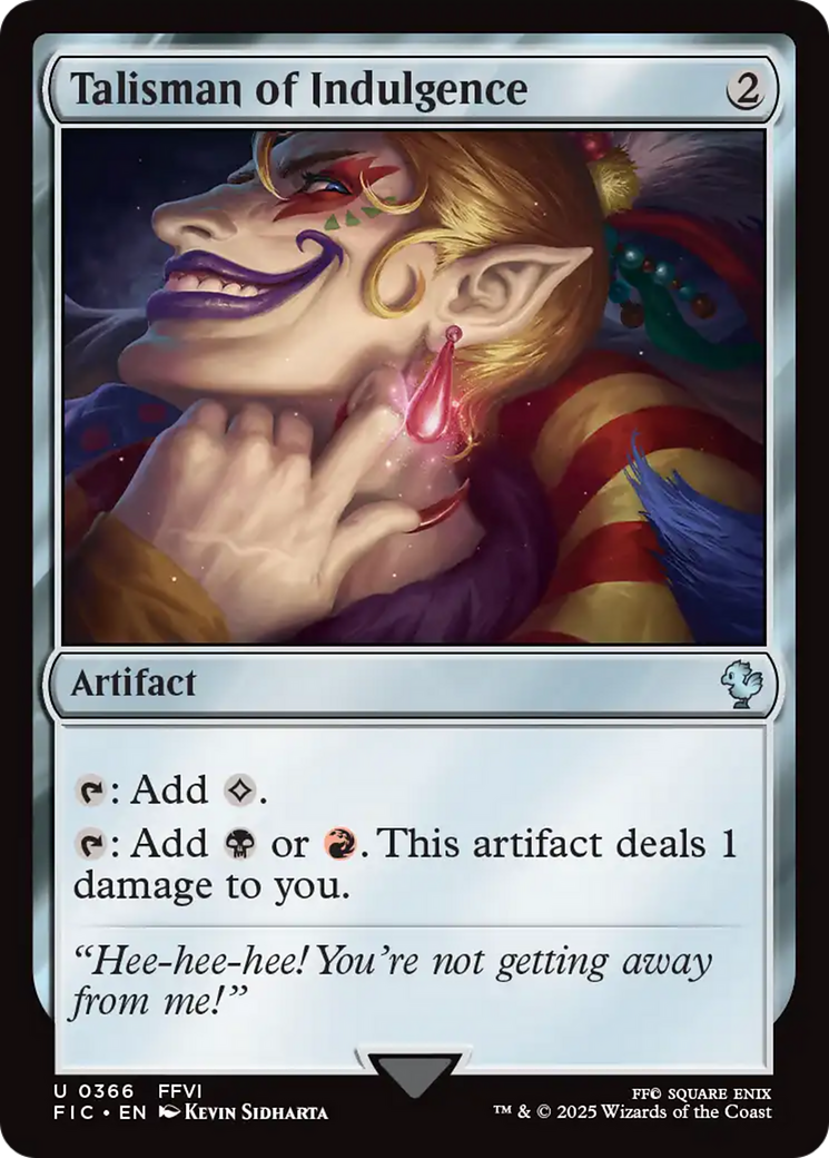 Talisman of Indulgence [FINAL FANTASY Commander] | Local Legends