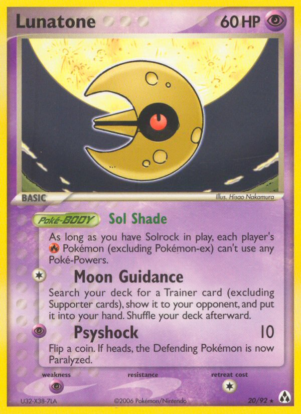 Lunatone (20/92) [EX: Legend Maker] | Local Legends