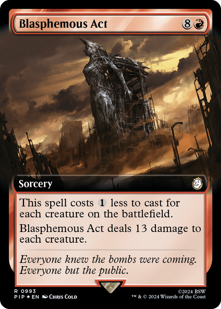 Blasphemous Act (Extended Art) (Surge Foil) [Fallout] | Local Legends
