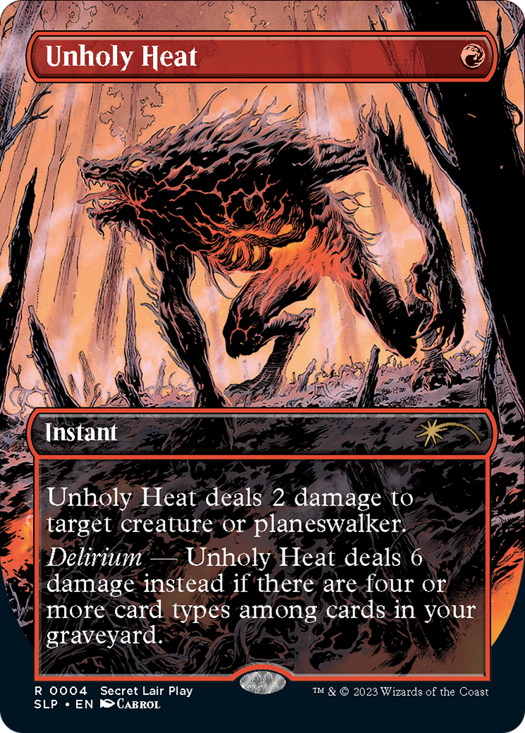 Unholy Heat (Borderless) [Secret Lair Showdown] | Golgari Games