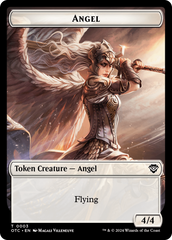 Elemental (0021) // Angel Double-Sided Token [Outlaws of Thunder Junction Commander Tokens] | Local Legends